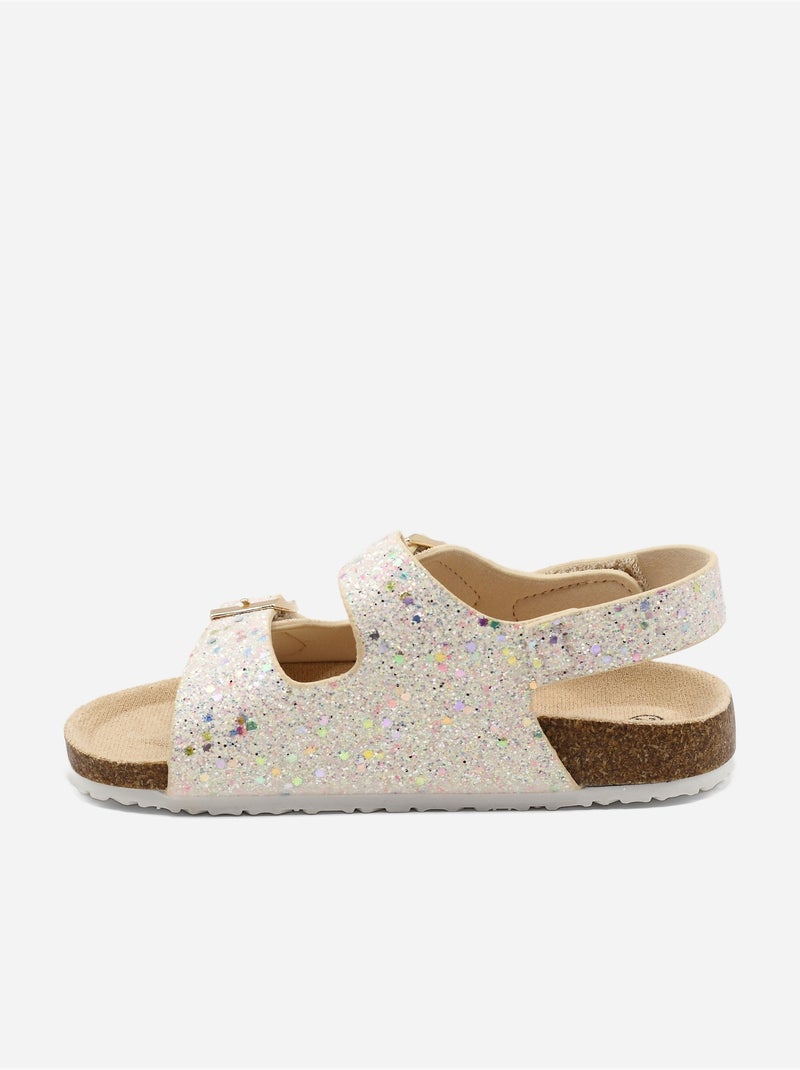 Sandalias con velcro Rosa - Kiabi