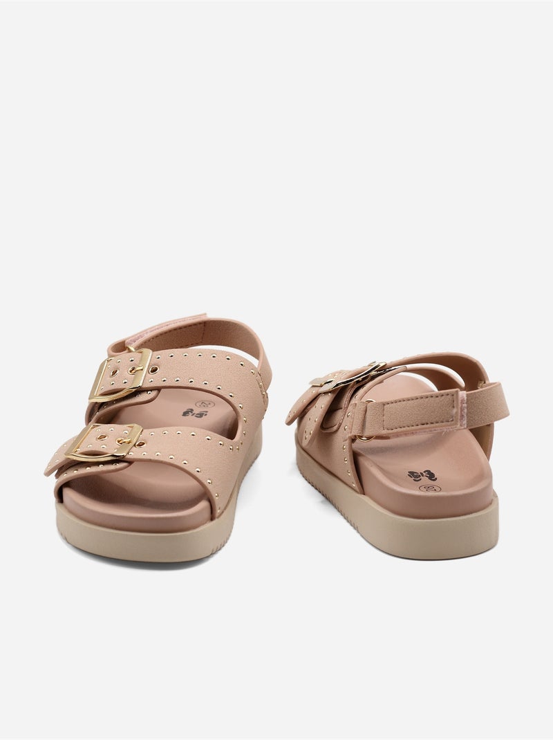 Sandalias con velcro Rosa - Kiabi