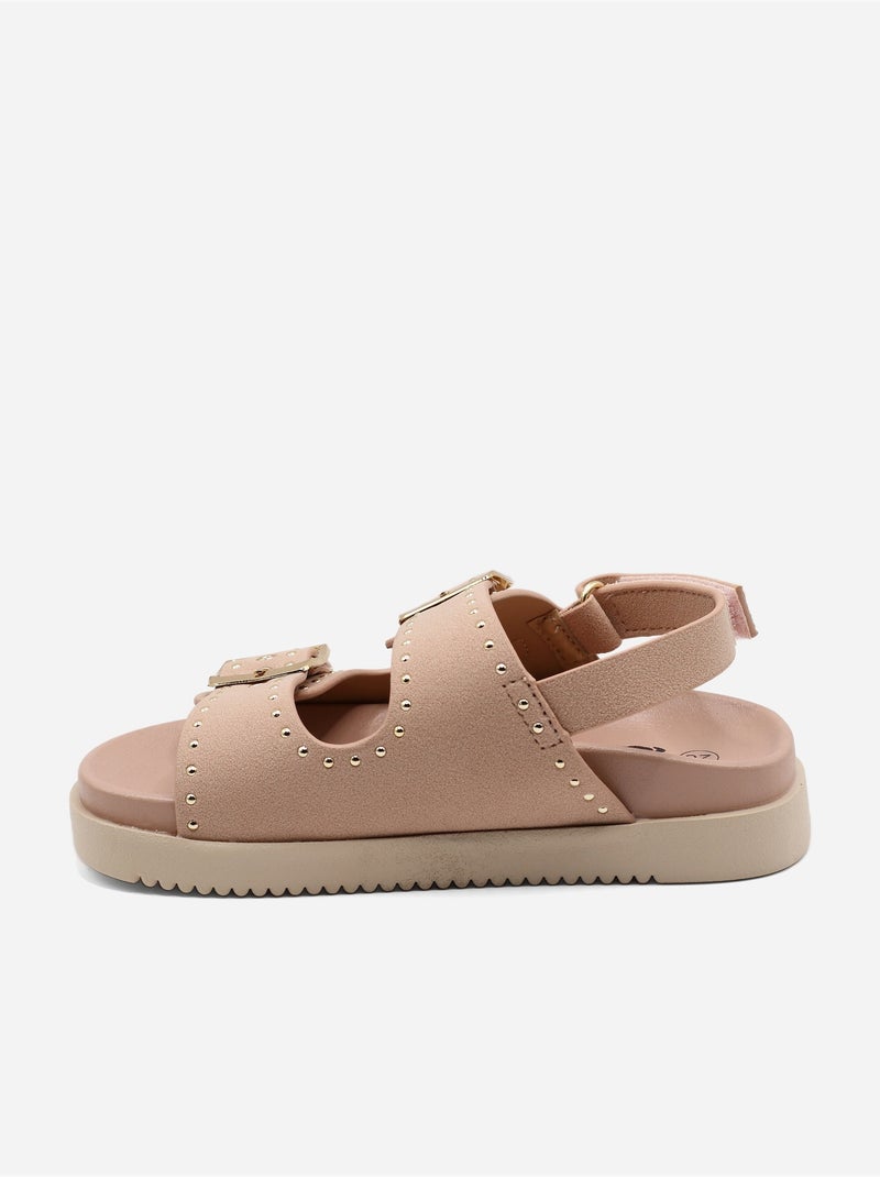 Sandalias con velcro Rosa - Kiabi