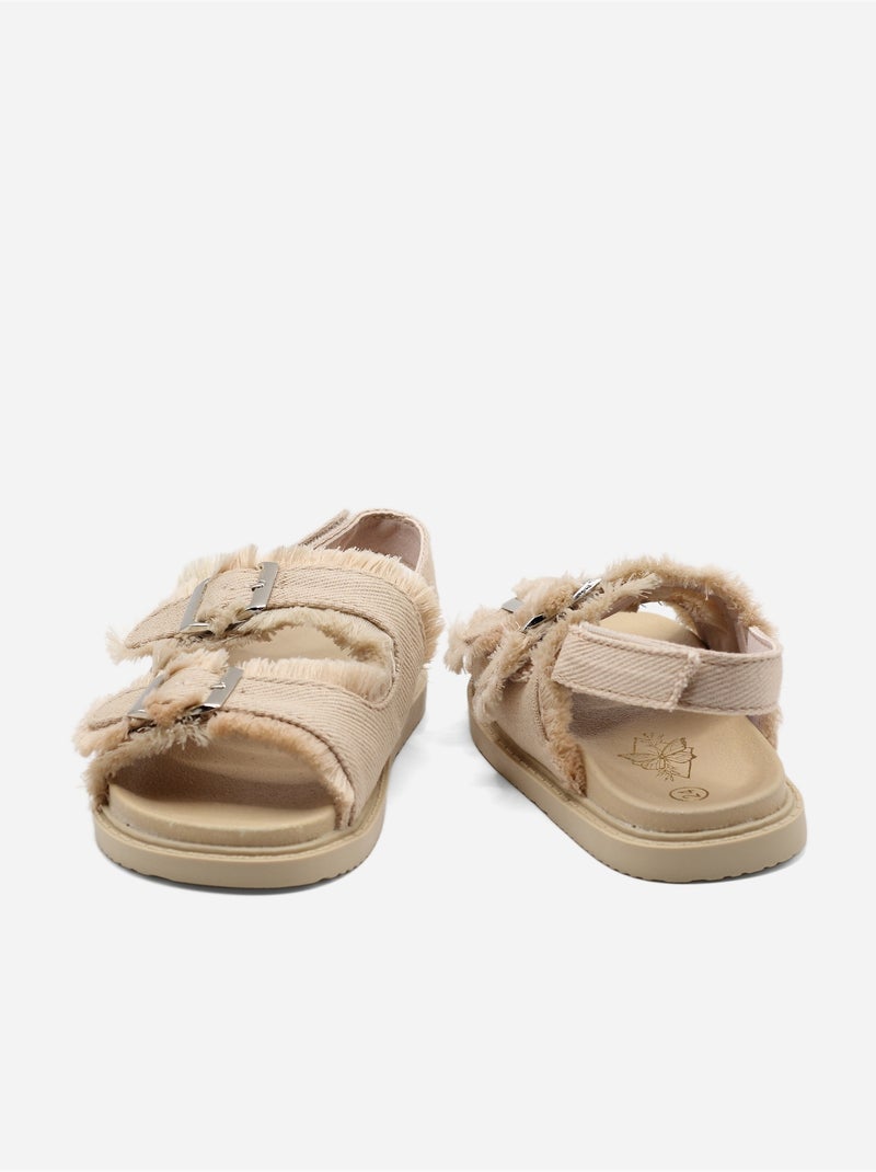 Sandalias con velcro Rosa - Kiabi