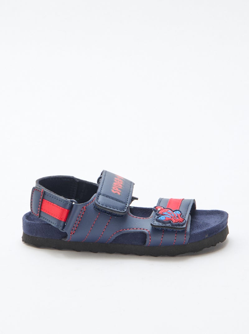Sandalias con velcro 'Spider-man' Azul - Kiabi
