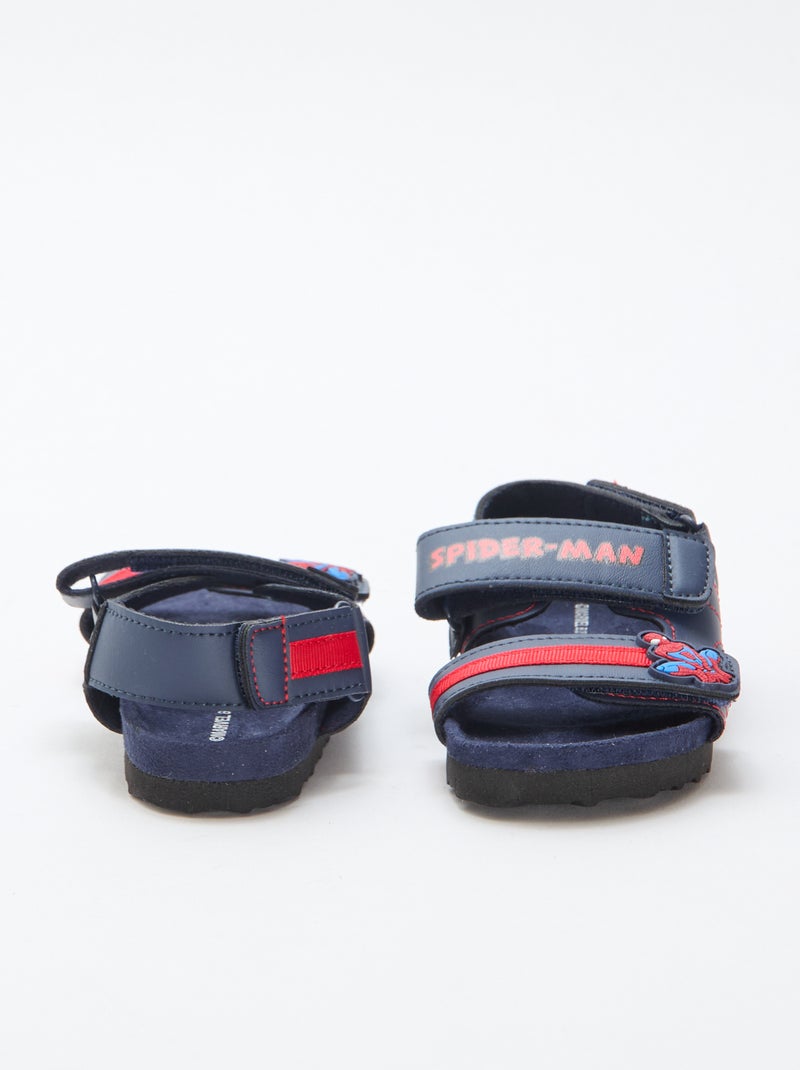 Sandalias con velcro 'Spider-man' Azul - Kiabi