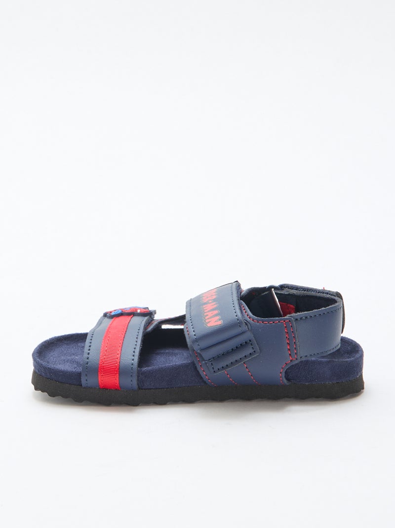 Sandalias con velcro 'Spider-man' Azul - Kiabi