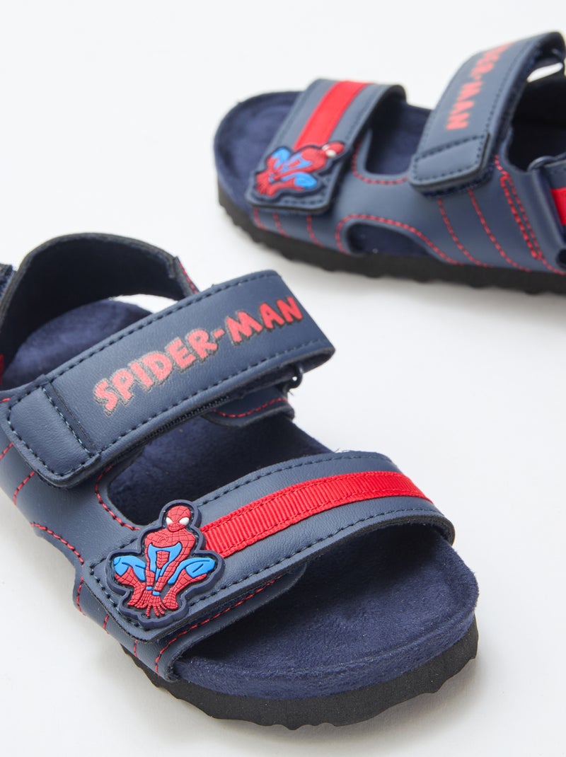 Sandalias con velcro 'Spider-man' Azul - Kiabi
