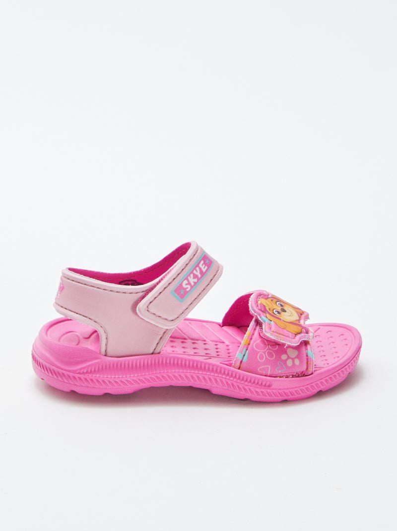 Sandalias con velcros 'La Patrulla Canina' ROSA - Kiabi