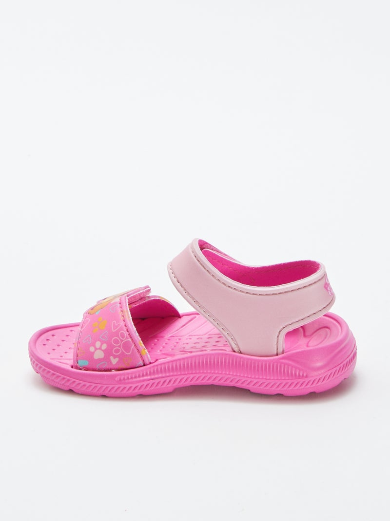 Sandalias con velcros 'La Patrulla Canina' ROSA - Kiabi