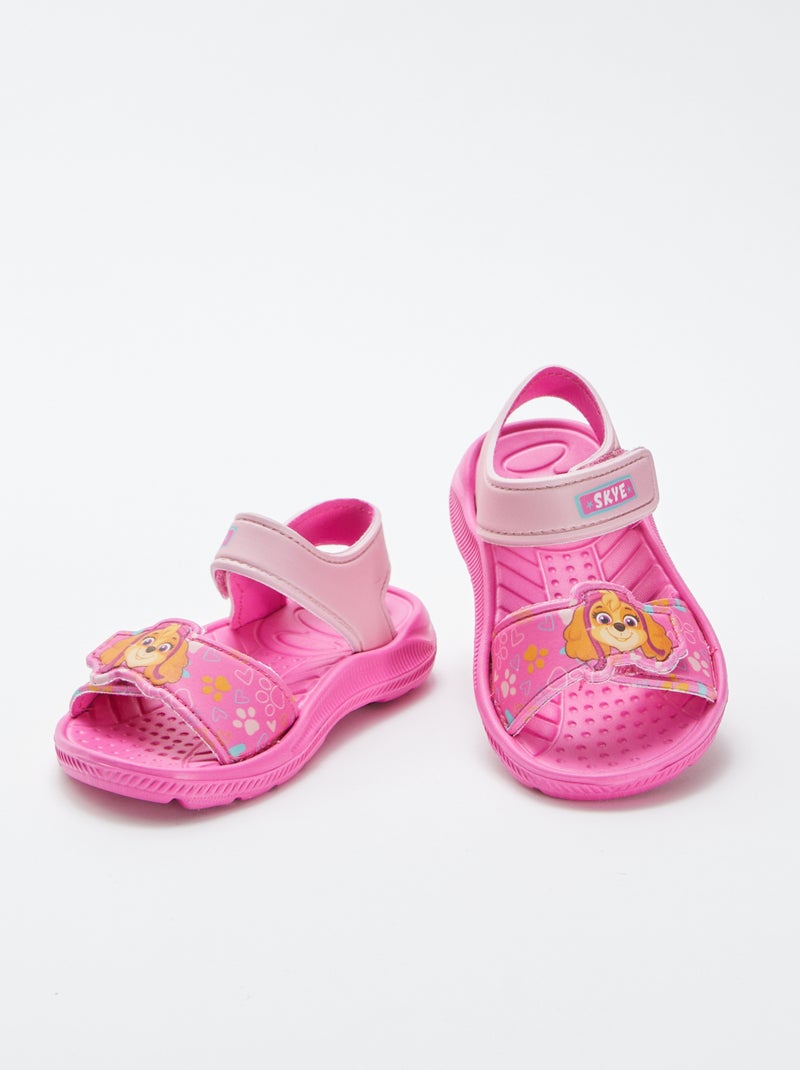 Sandalias con velcros 'La Patrulla Canina' ROSA - Kiabi