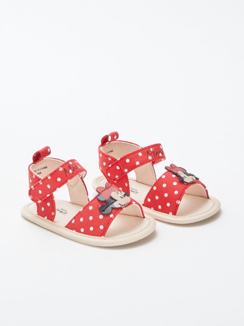 Sandalias con velcros 'Minnie' 'Disney' ROJO - Kiabi