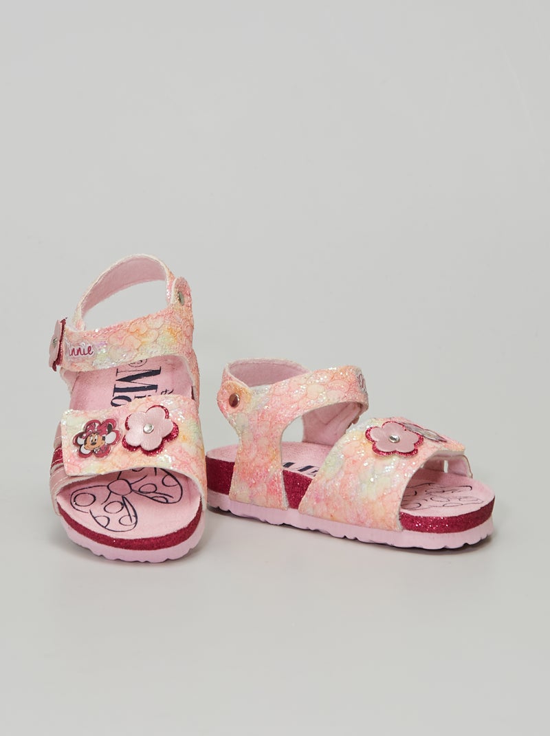 Sandalias con velcros 'Minnie' ROSA - Kiabi