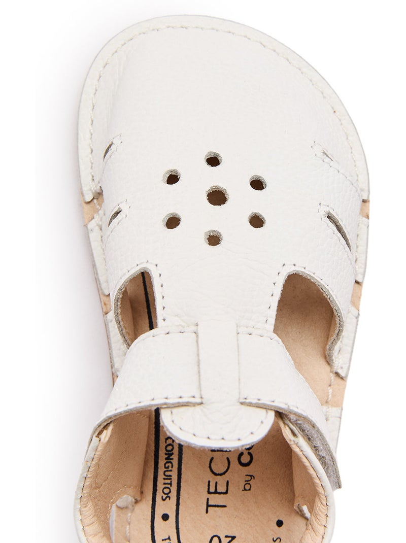 Sandalias Conguitos Barefoot Cerradas Blanco - Kiabi