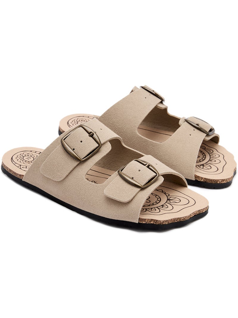 Sandalias Conguitos Barefoot Goflex Abiertas Beige - Kiabi