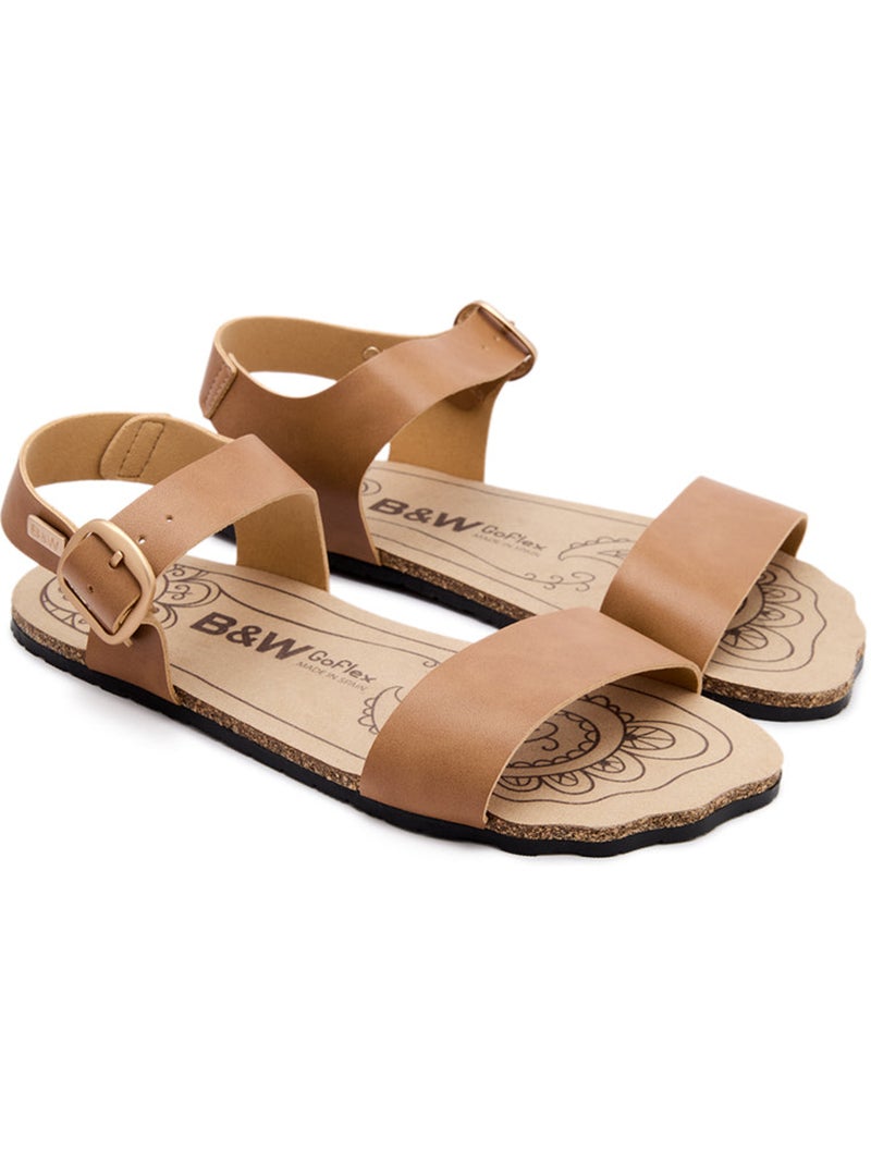 Sandalias conguitos barefoot goflex abiertas Marrón claro - Kiabi