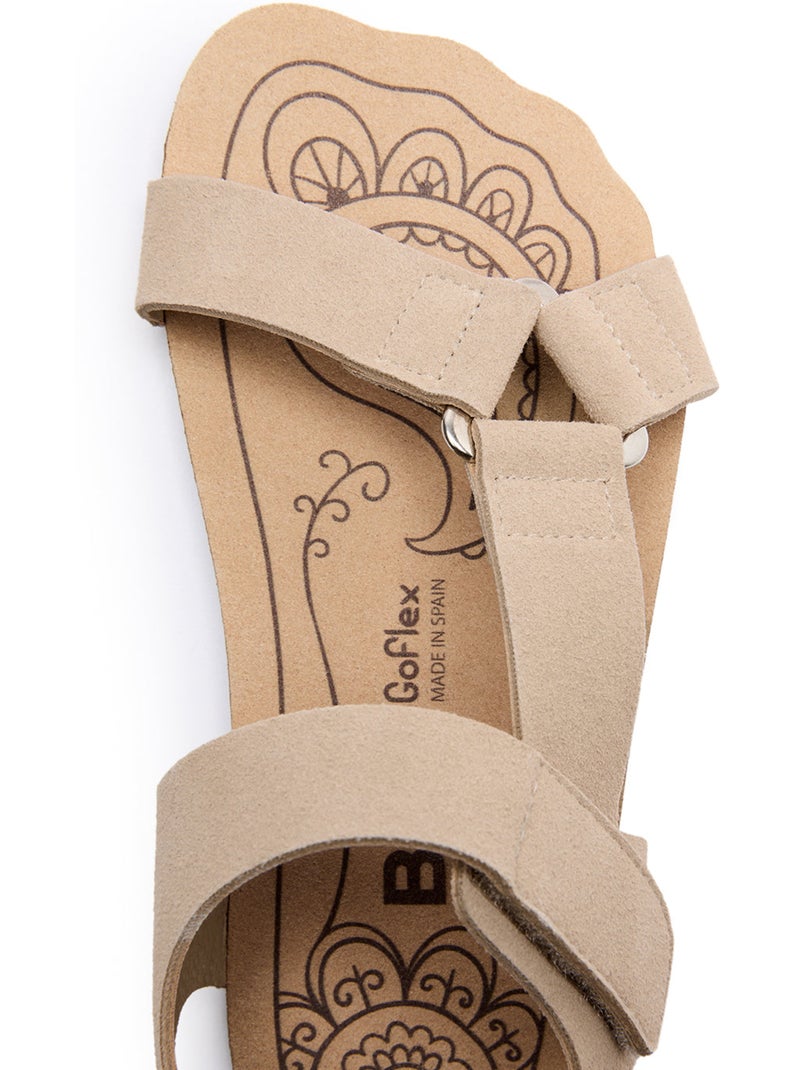 Sandalias Conguitos Barefoot Goflex Beige - Kiabi