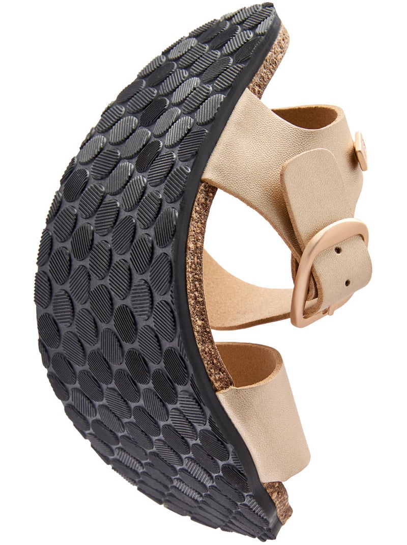Sandalias conguitos barefoot goflex brillante Oro - Kiabi