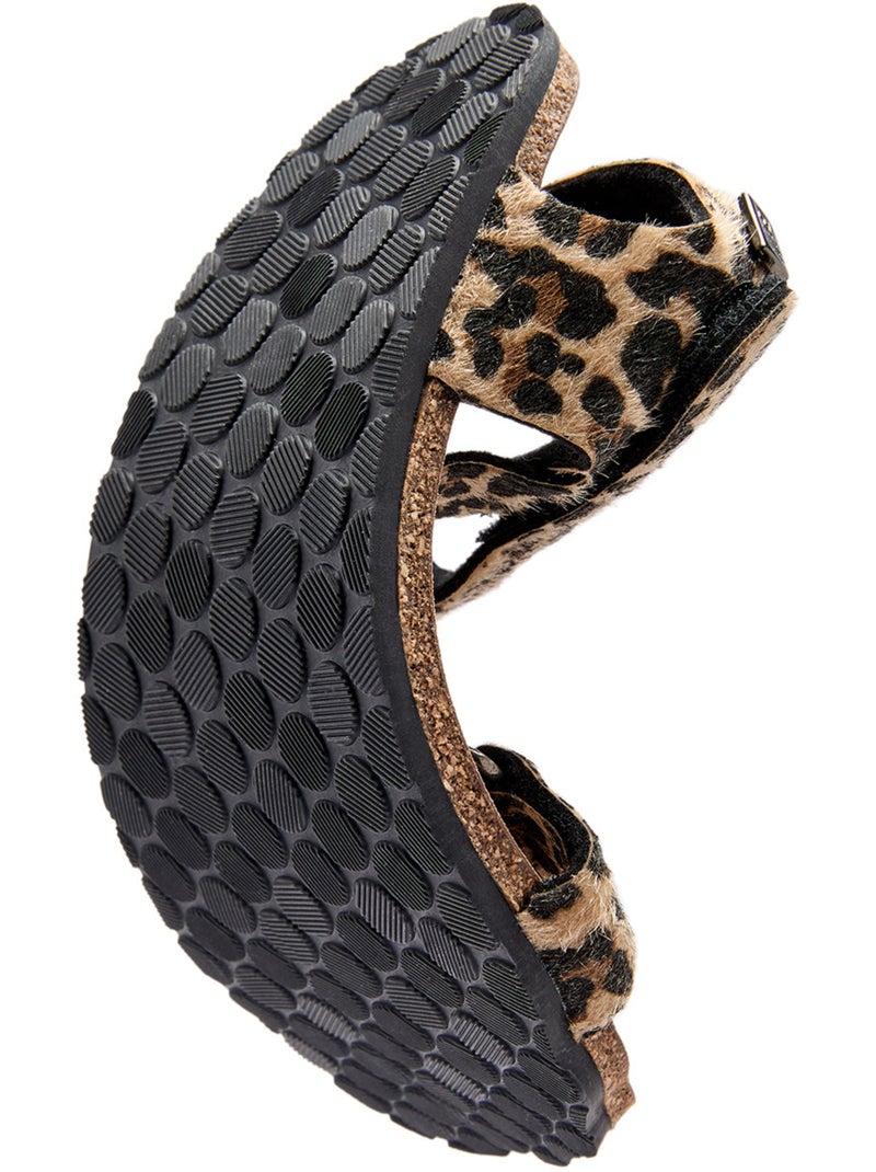 Sandalias Conguitos Barefoot Goflex Estampado Negro Marrón Negro - Kiabi