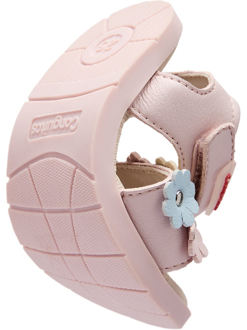 Sandalias conguitos barefoot goflex floral Rosa - Kiabi