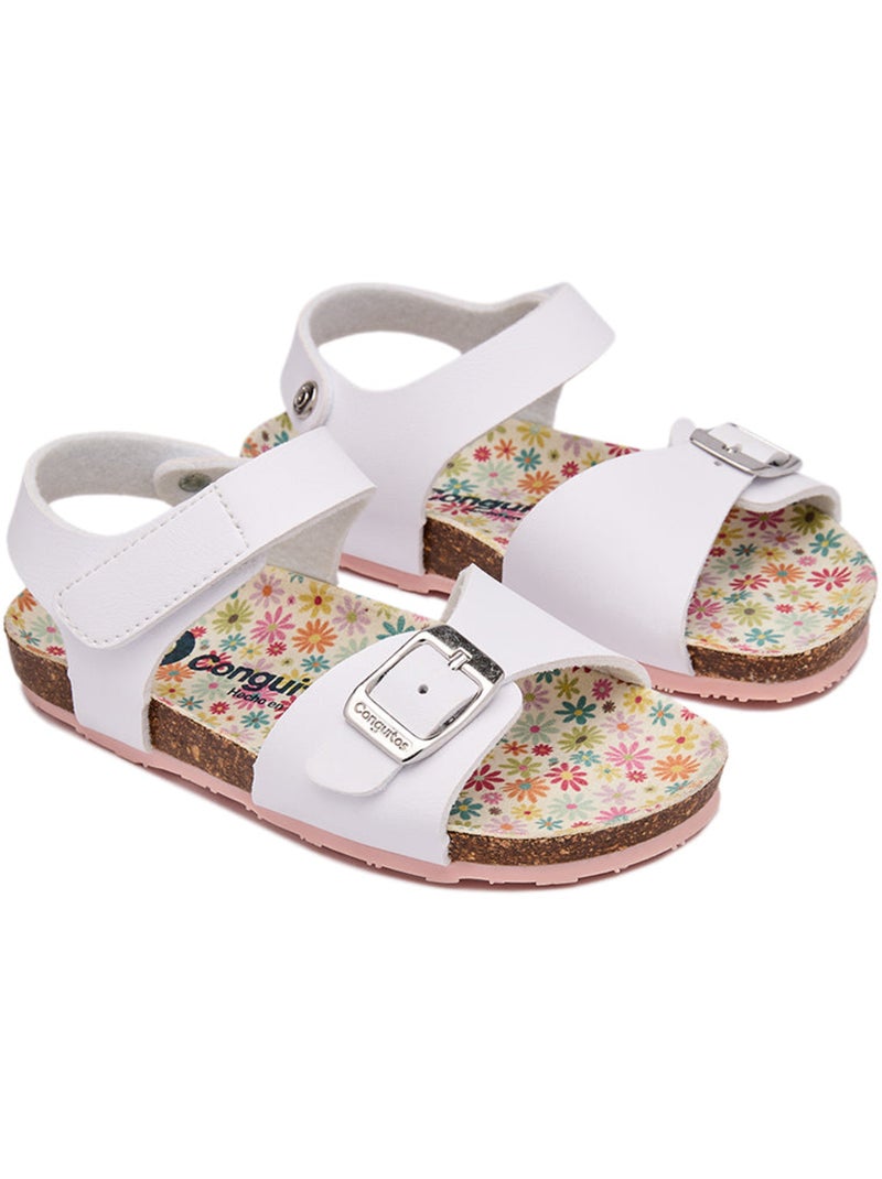 Sandalias conguitos bio buckle Blanco - Kiabi