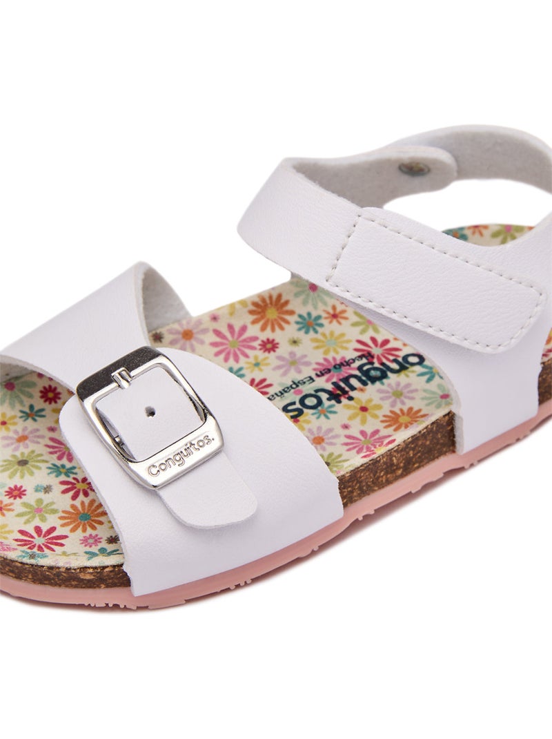 Sandalias conguitos bio buckle Blanco - Kiabi