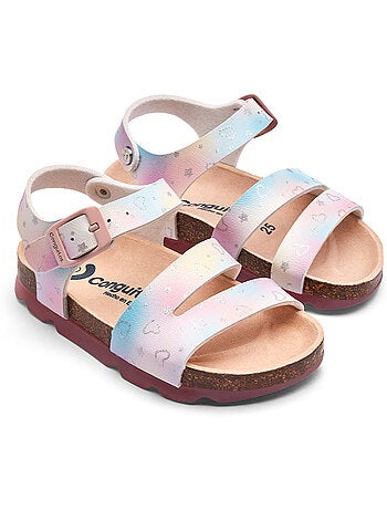 Sandalias conguitos bio corazones glitter