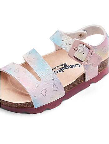 Sandalias conguitos bio corazones glitter