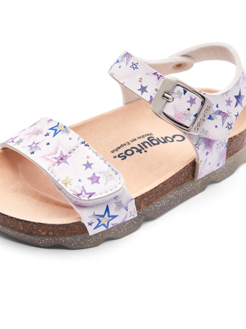 Sandalias Conguitos Bio Estrellas Cierre Multicolor - Kiabi
