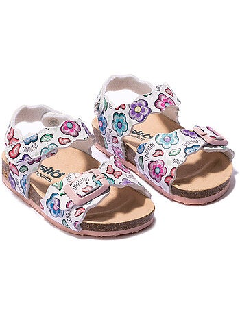 Sandalias conguitos bio flowers estampado
