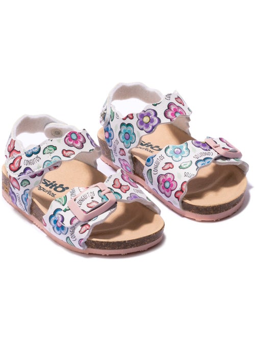 Sandalias conguitos bio flowers estampado - Kiabi