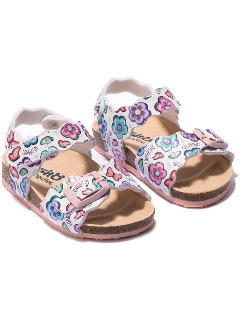 Sandalias Conguitos Bio Flowers Estampado Multicolor - Kiabi