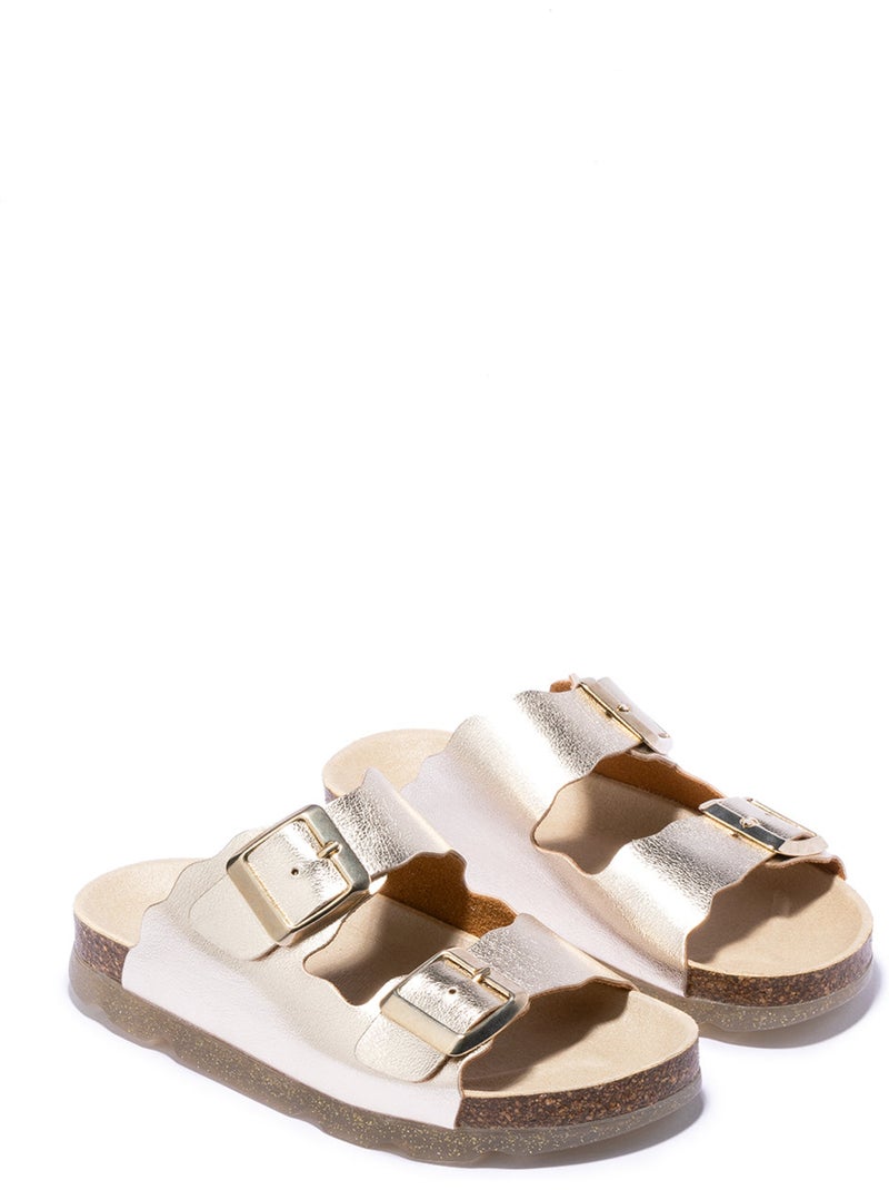 Sandalias Conguitos Bio Metalizado  B&W Plata - Kiabi