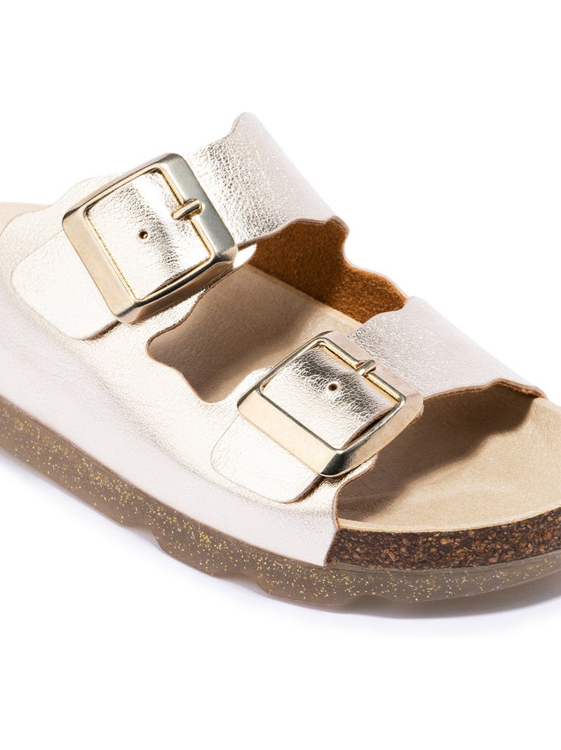 Sandalias Conguitos Bio Metalizado  B&W Plata - Kiabi
