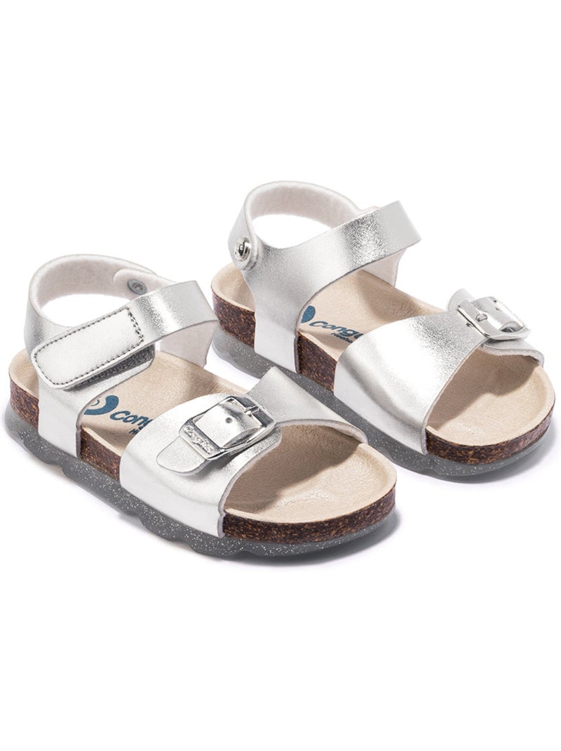 Sandalias Conguitos Bio  Metalizado Girls Plata - Kiabi