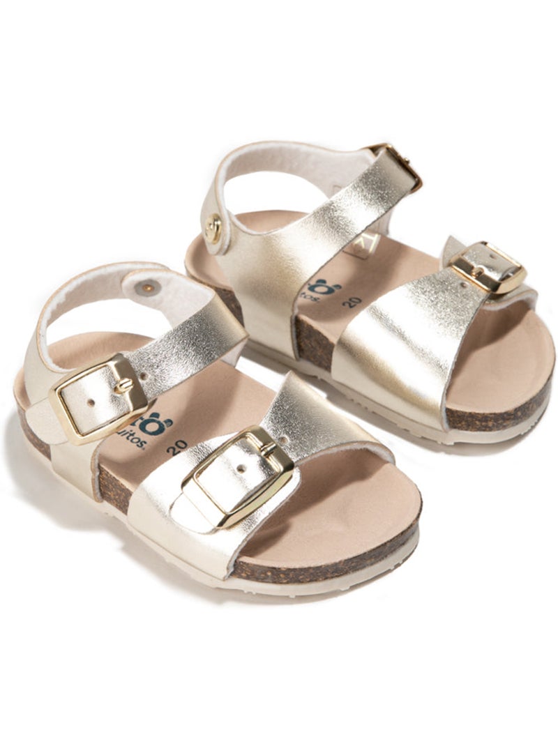 Sandalias Conguitos Bio  Metalizado Plata - Kiabi