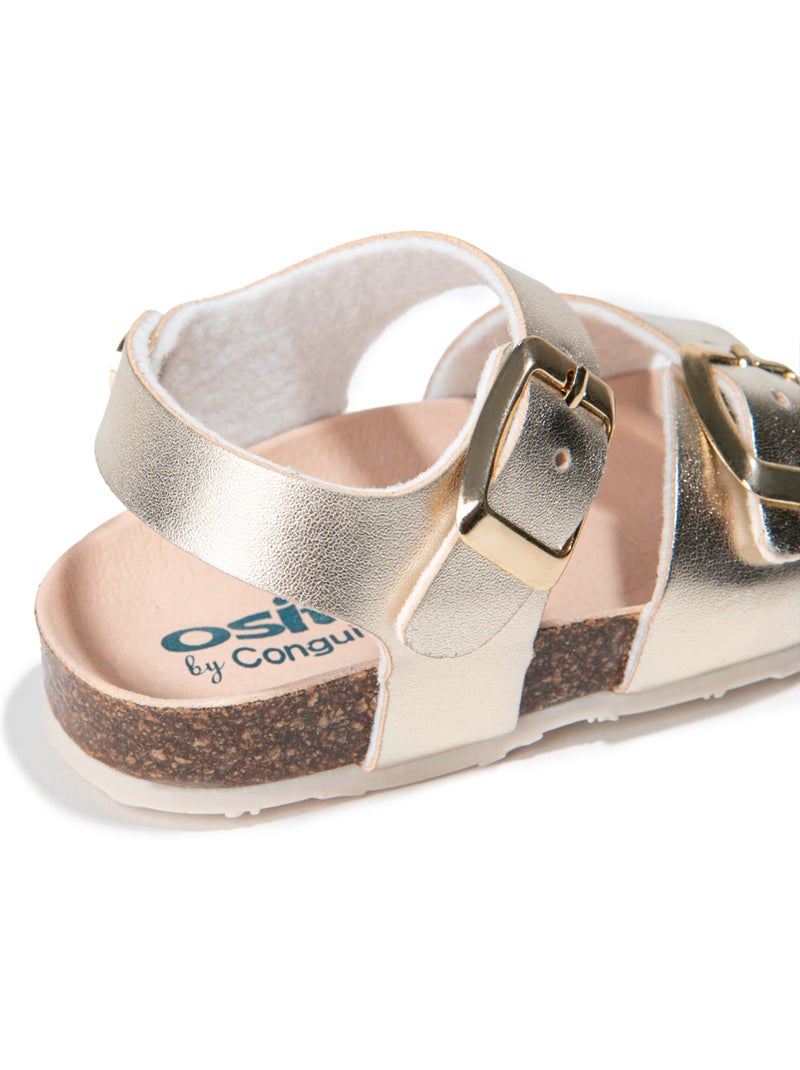 Sandalias Conguitos Bio  Metalizado Plata - Kiabi