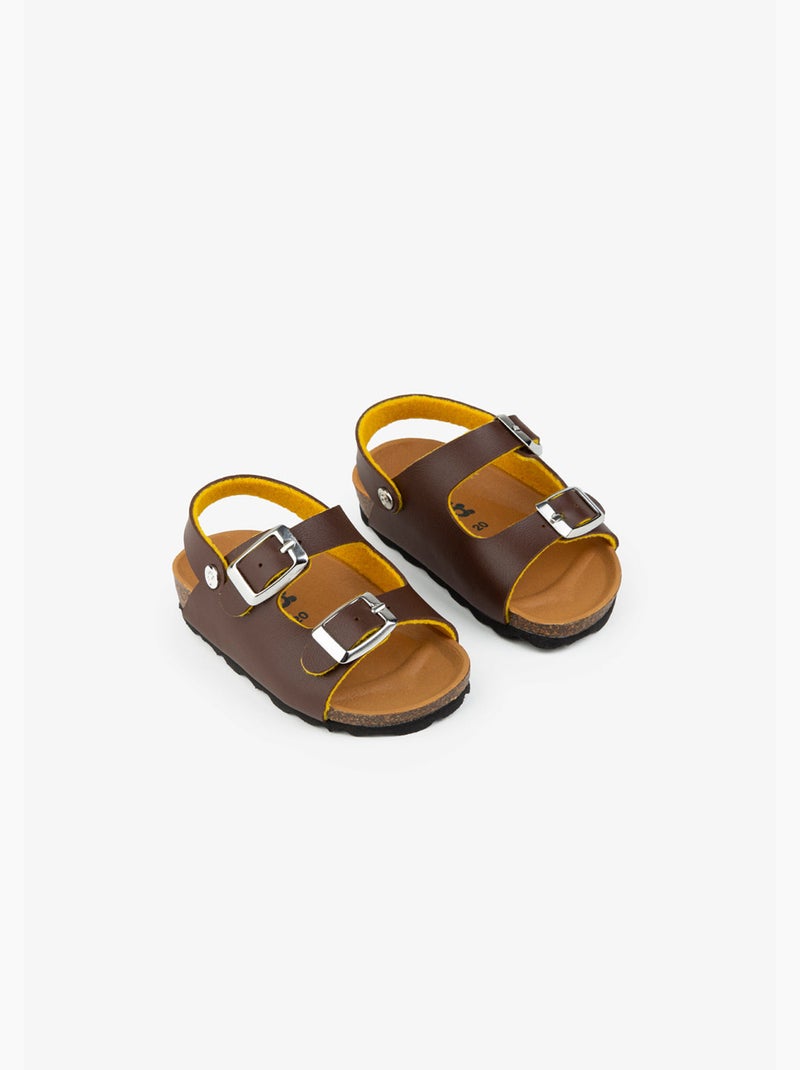 Sandalias Conguitos Bio Polipiel Marrón - Kiabi