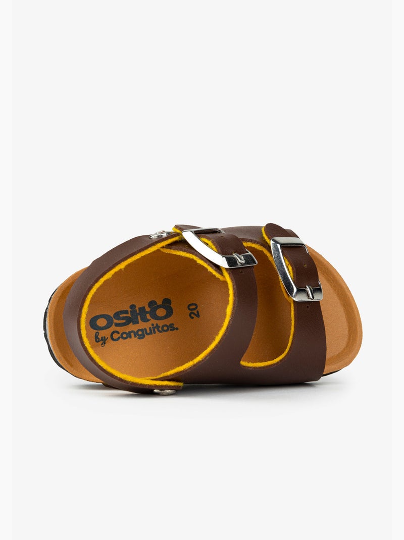 Sandalias Conguitos Bio Polipiel Marrón - Kiabi