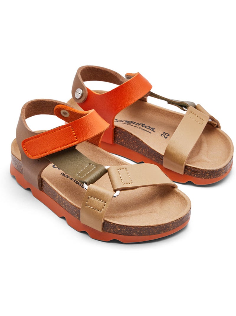 Sandalias Conguitos Bio Tiras Marrón - Kiabi