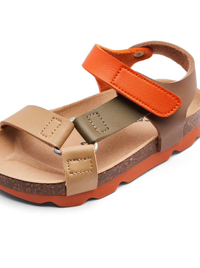Sandalias Conguitos Bio Tiras Marrón - Kiabi