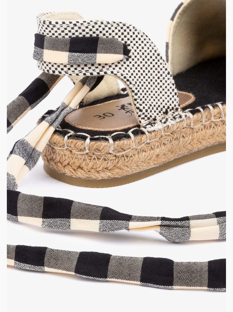 Sandalias Conguitos B&W   Vichy Negro Negro - Kiabi