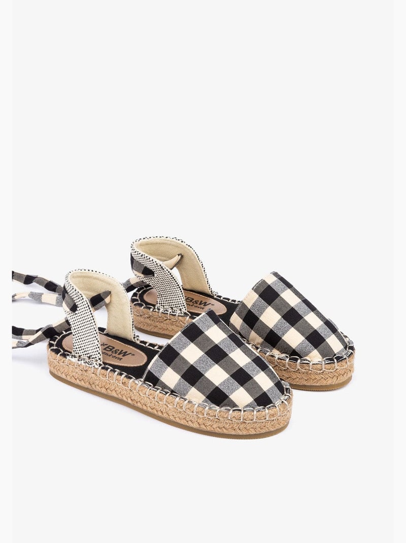 Sandalias Conguitos B&W   Vichy Negro Negro - Kiabi