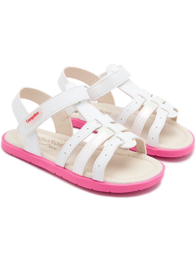 Sandalias Conguitos Correa Blanco - Kiabi