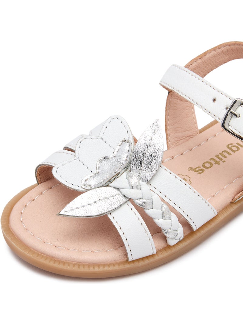 Sandalias Conguitos Detalle Brilantes Blanco - Kiabi