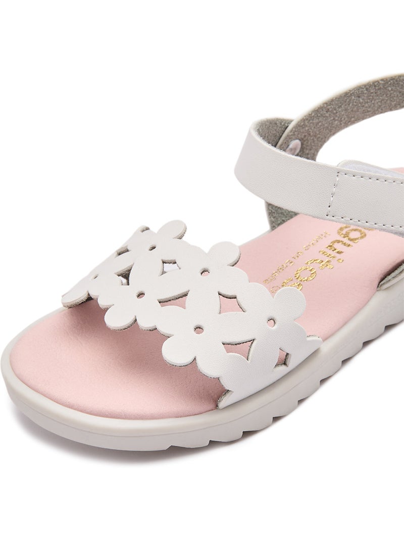 Sandalias Conguitos Diseño Floral Flor Blanco - Kiabi