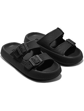 Sandalias conguitos double hebilla slides