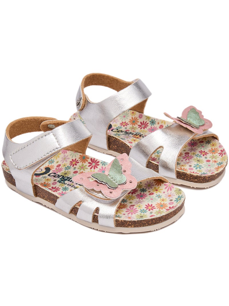Sandalias Conguitos Ecológicas Mariposa Plata - Kiabi