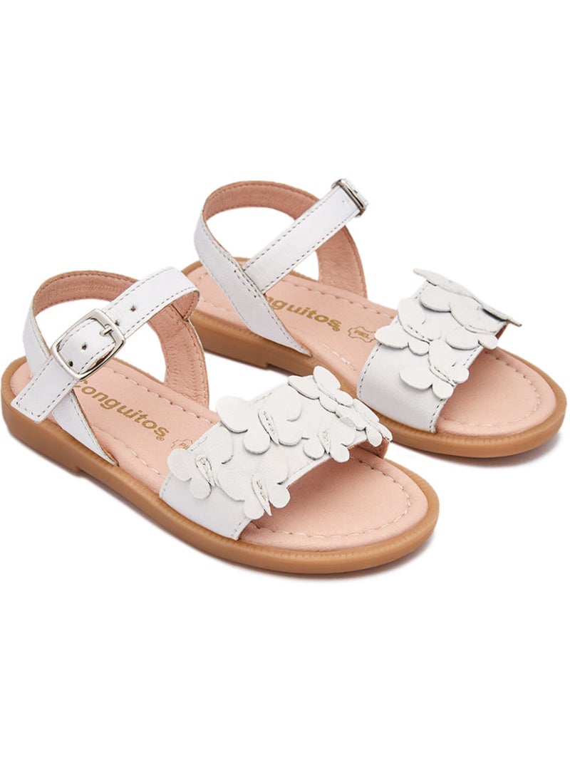 Sandalias Conguitos Floral Blanco - Kiabi