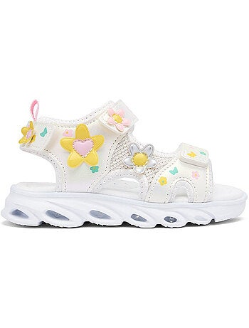 Sandalias conguitos floral luces