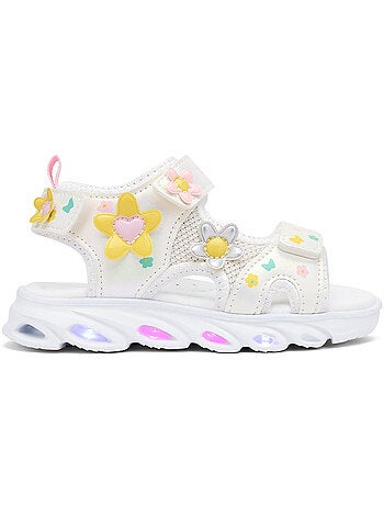 Sandalias conguitos floral luces