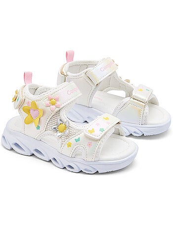 Sandalias conguitos floral luces