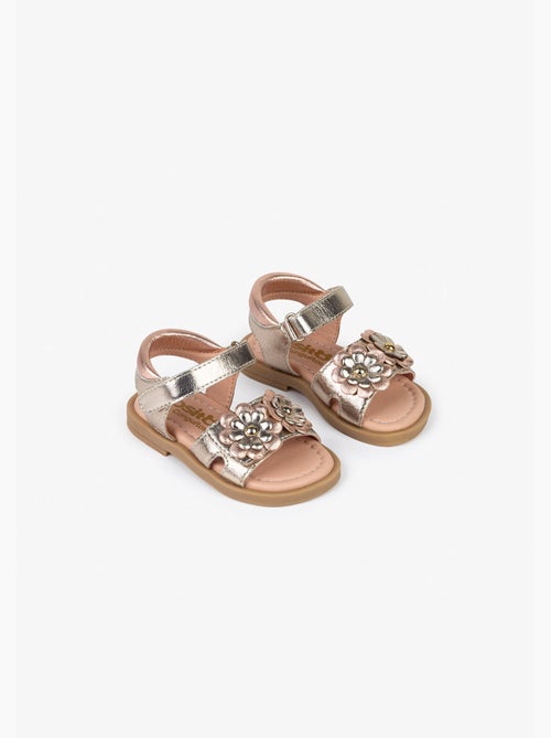 Sandalias conguitos flowers metallic - Kiabi Sandalias conguitos flowers metallic - Kiabi