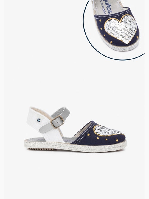 Sandalias Conguitos Heart Reversible Sequins - Kiabi Sandalias Conguitos Heart Reversible Sequins - Kiabi